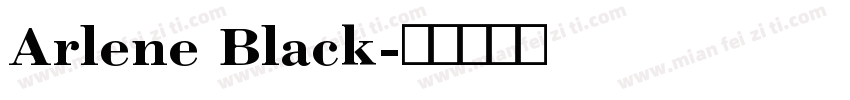 Arlene Black字体转换